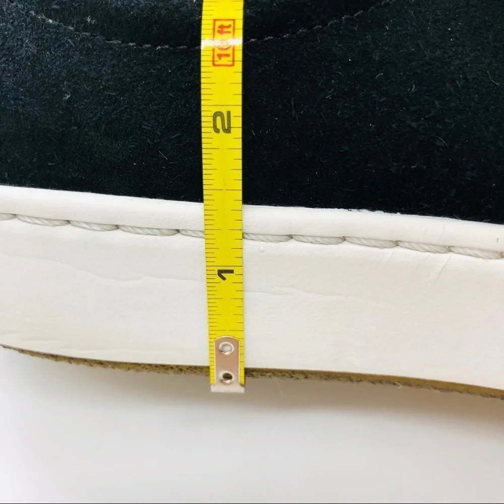 Black Suede Lace-Up Platform Sneakers - Women